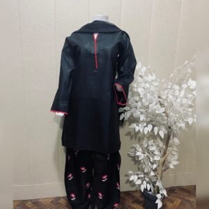 Farshi black embroidered